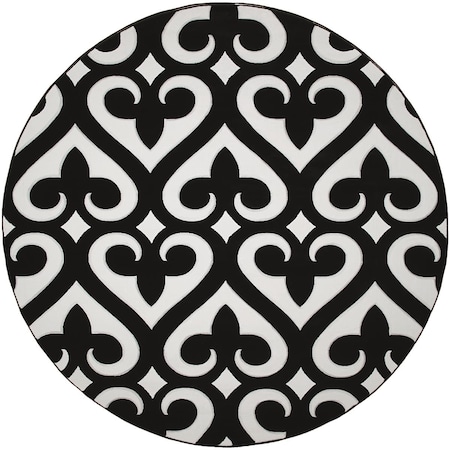 United Weavers Of America 7 ft. 10 in. Bristol Heartland Black Round Rug 2050 11470 88R